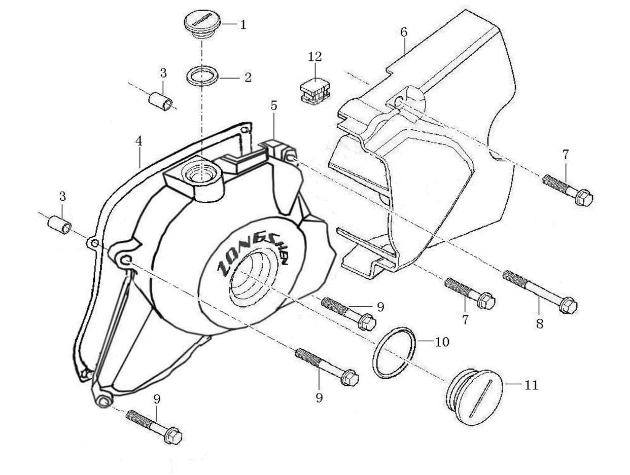 FRONT PART, L.CRANKCASE COVER