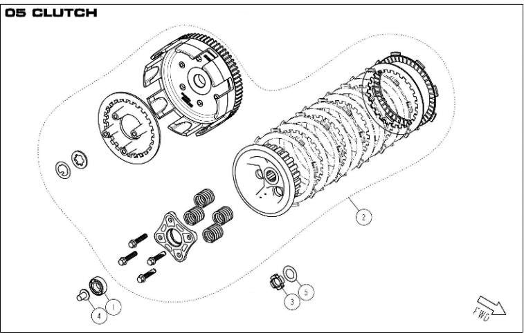 190 / 212 Clutch Assembly