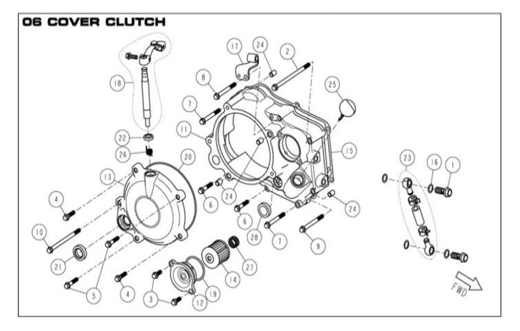 HOLDER, CABLE CLUTCH