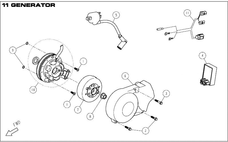 NUT, MAGNET M12