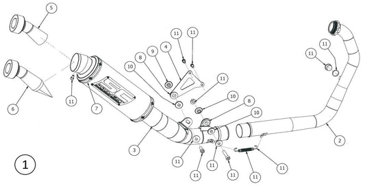 SUPPORT PLATE, RS250SP MUFFLER