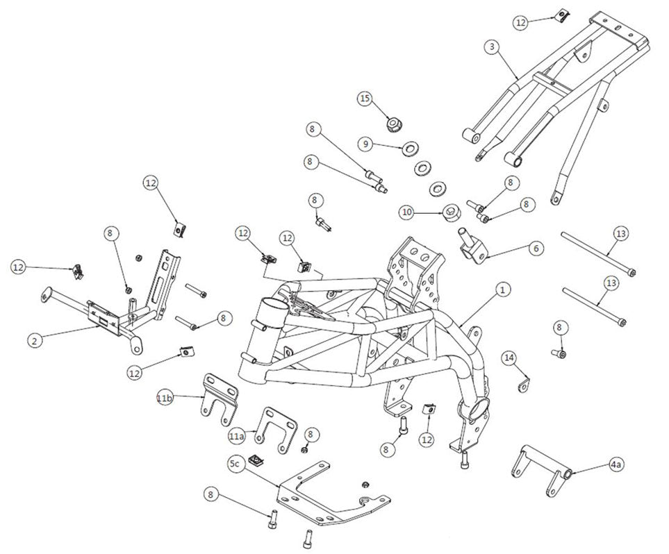 Engine front support mod. 110 4s EVO – Ohvale USA