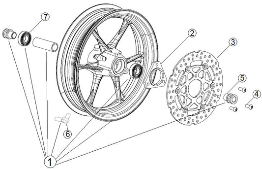 Front wheel bearing
