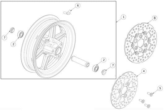 Front wheel inner spacer