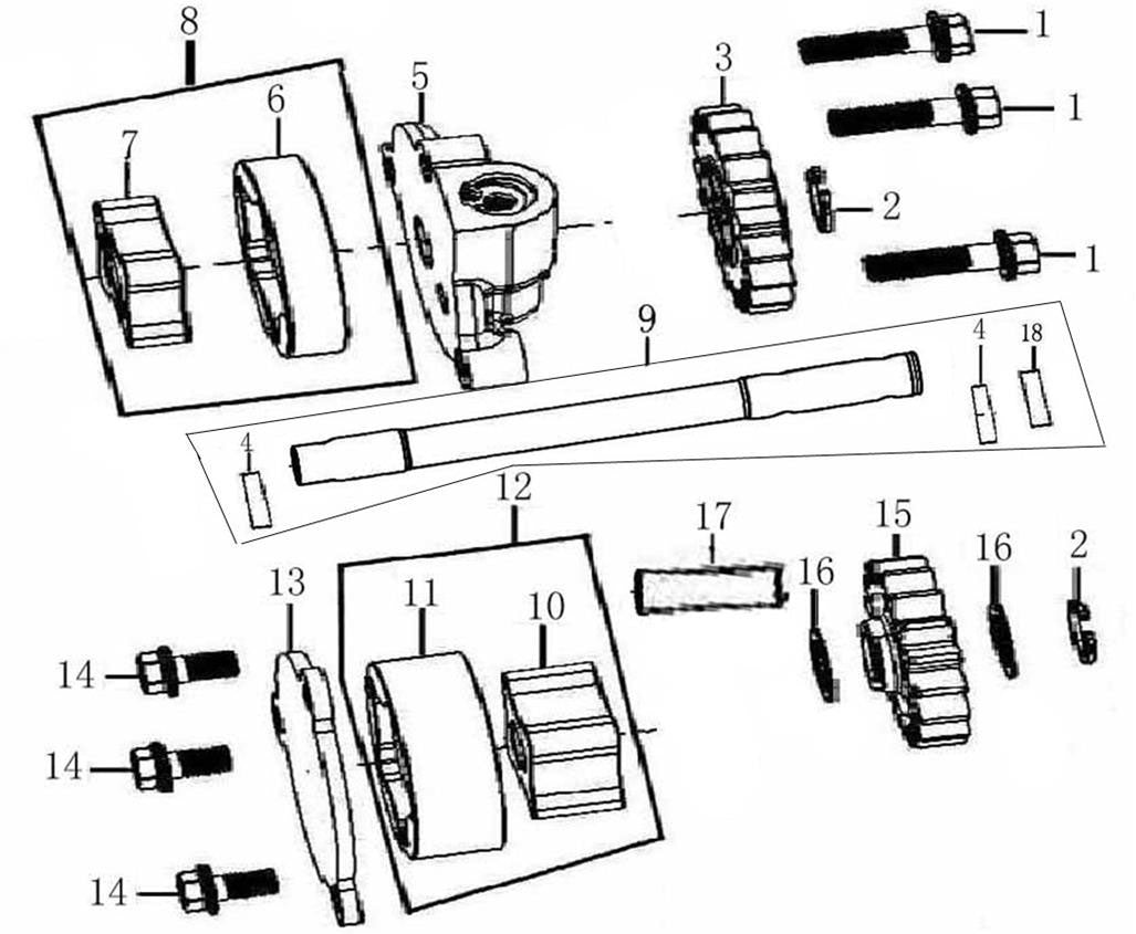 RS250 Engine SP-2 Oil Pump