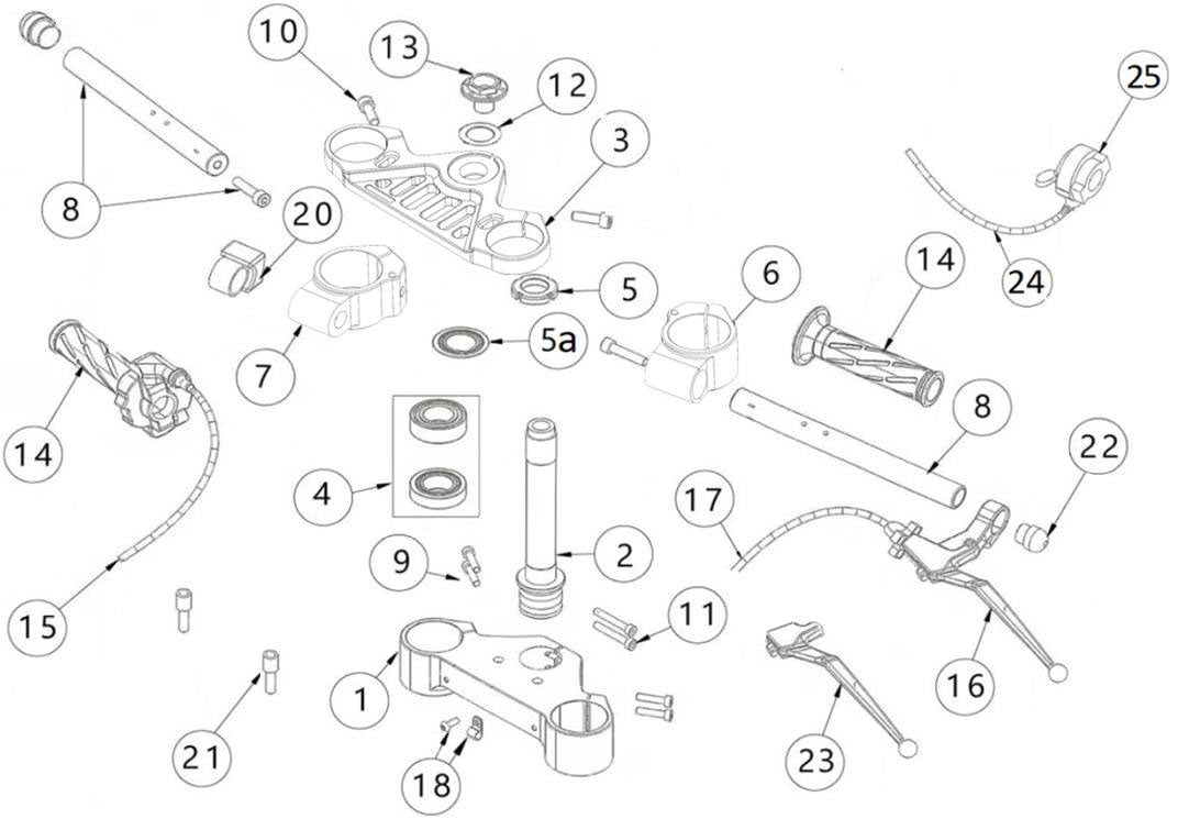 Kit steering limit switch