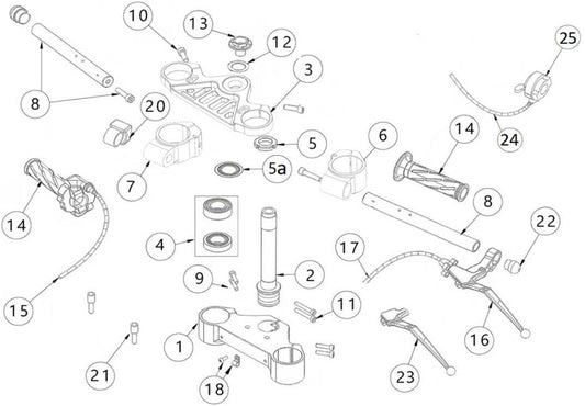 Kit steering limit switch