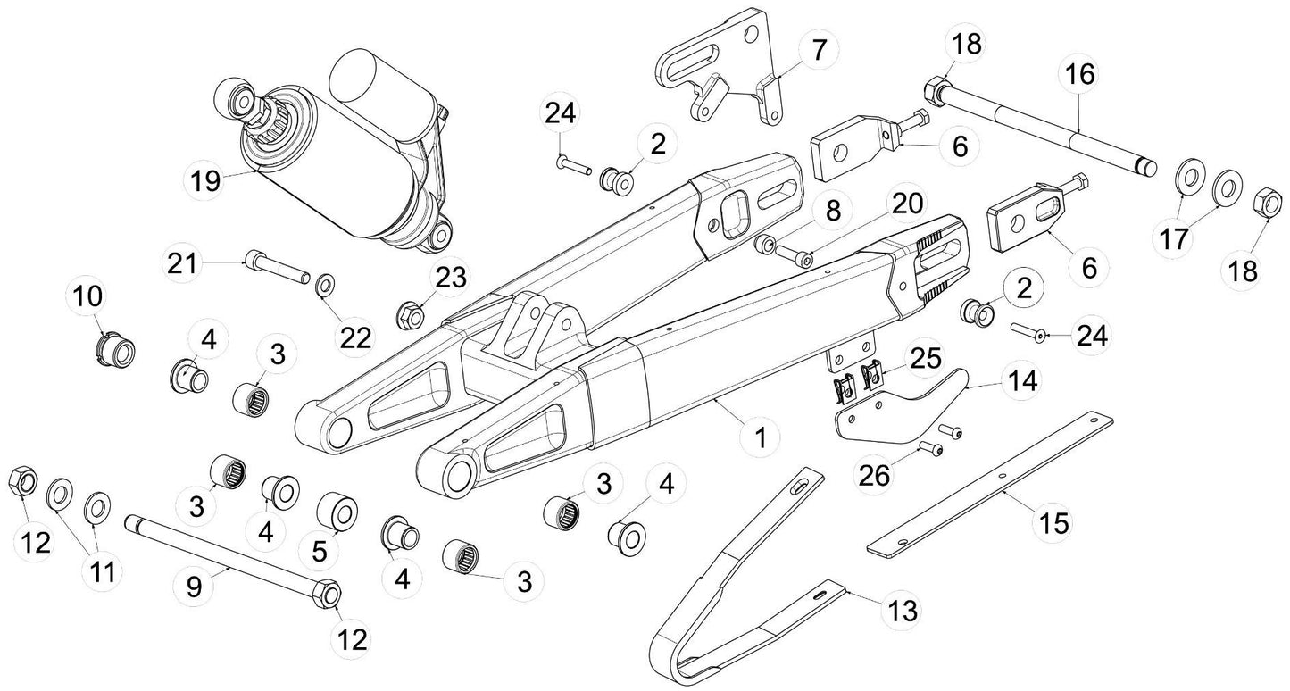 PIN, REAR STAND